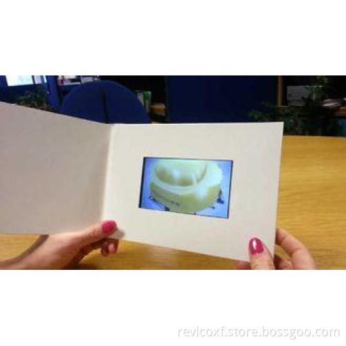 7 inch Advertising Video Brochure Card , Full colors lcd vi